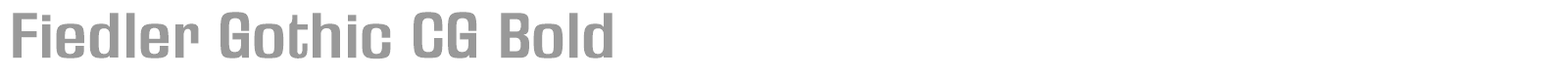 Fiedler Gothic CG Bold font preview